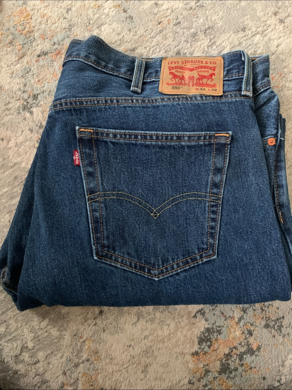 Levi's Men's 550 Straight Jeans - Dark Blue